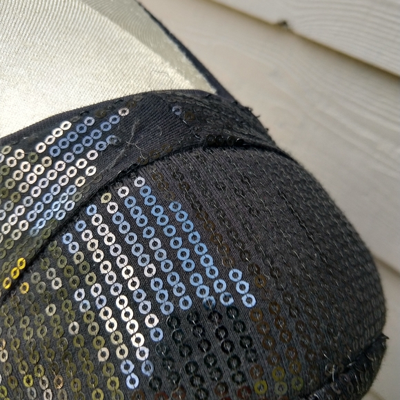 LADY DUTCH HIGH SOCIETY black sequin dress S XS - Picture 11 of 12